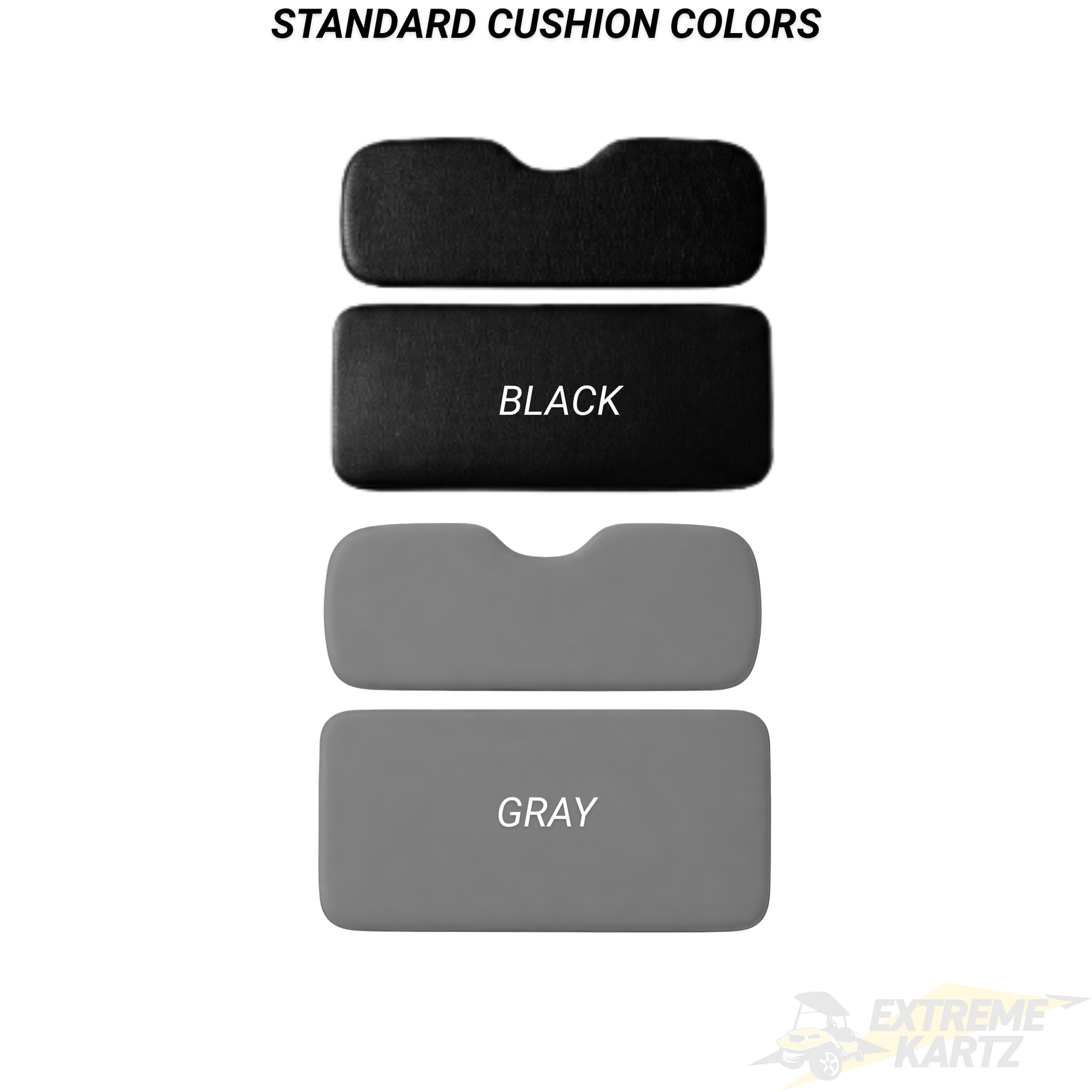 MadJax Genesis 250 Steel Rear Flip Seat Kits with Deluxe & Standard Cushions for Yamaha Drive G29 / Drive2