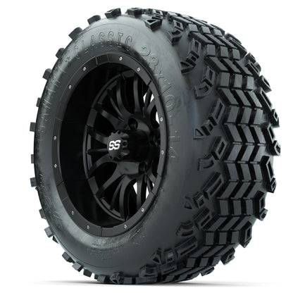 Set of (4) 14 in GTW Diesel Wheels with 23x10-14 Sahara Classic All-Terrain Tires