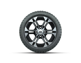 12 GTW Specter Black and Machined Wheels with 18 Mamba Street Tires  Set of 4