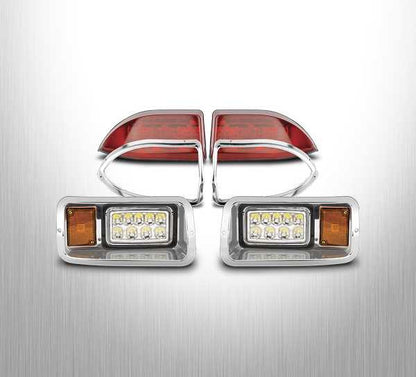 DoubleTake Phantom Standard LED Light Kit with Chrome Bezel, Club Car Precedent Gas 04+