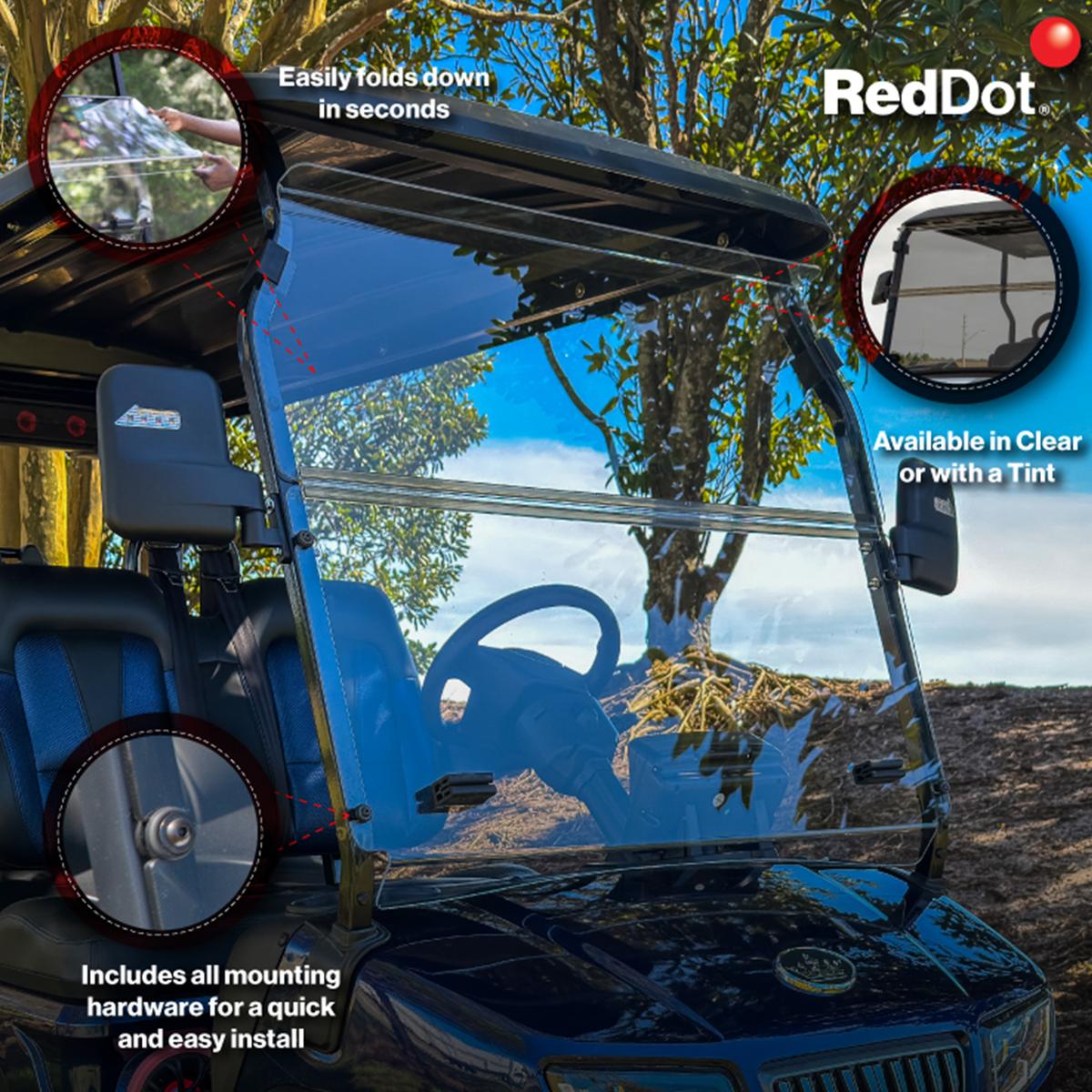 RedDot Evolution D5 Ranger & Maverick Clear Impact Modified Folding Windshield