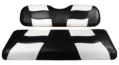 Black/White Riptide Two-Tone Rear Seat Cushion Set (G150)