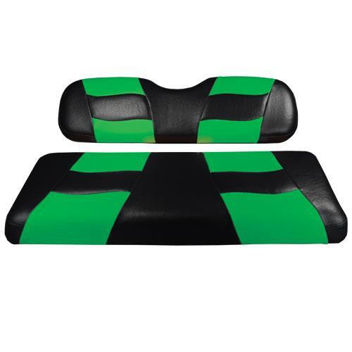 Riptide Black/Limecool Grn 2-Tone Rear Cushion Set G150