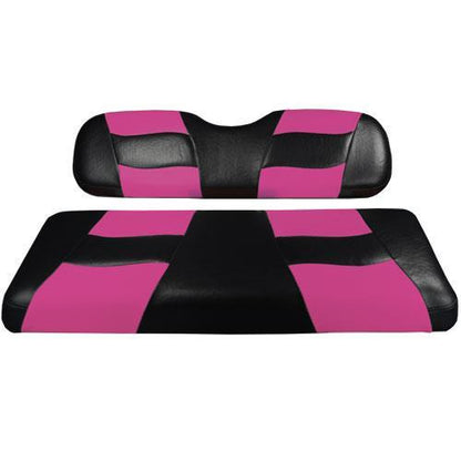 Riptide Black/Pink Two-Tone Front Seat Cvrs E-Z-Go TXT/RXV