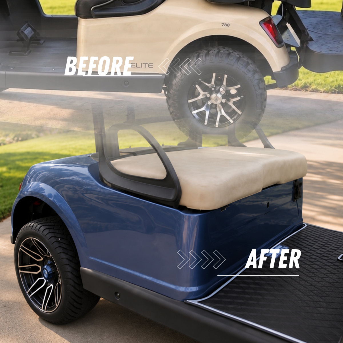 EZGO RXV OEM-Style Rear Body (2008–2023)