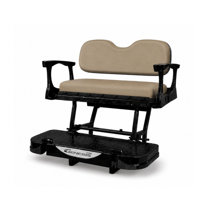 MadJax Genesis 250 Steel Rear Flip Seat Kit with Deluxe / Standard Cushions for Club Car DS, Precedent, Tempo & Onward