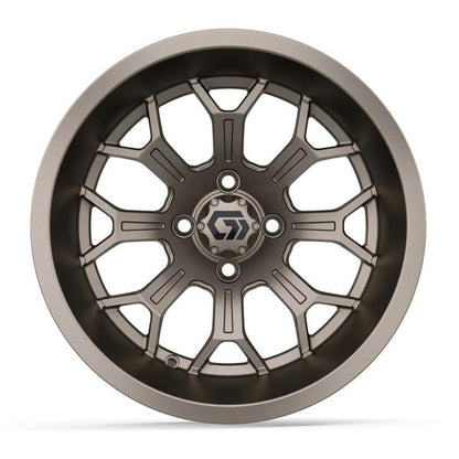 GTW® Assault 15” Ultra-Wide Matte Bronze Golf Cart Wheel