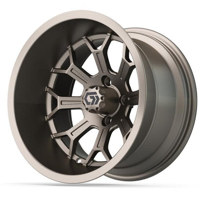 GTW® Assault 15” Ultra-Wide Matte Bronze Golf Cart Wheel