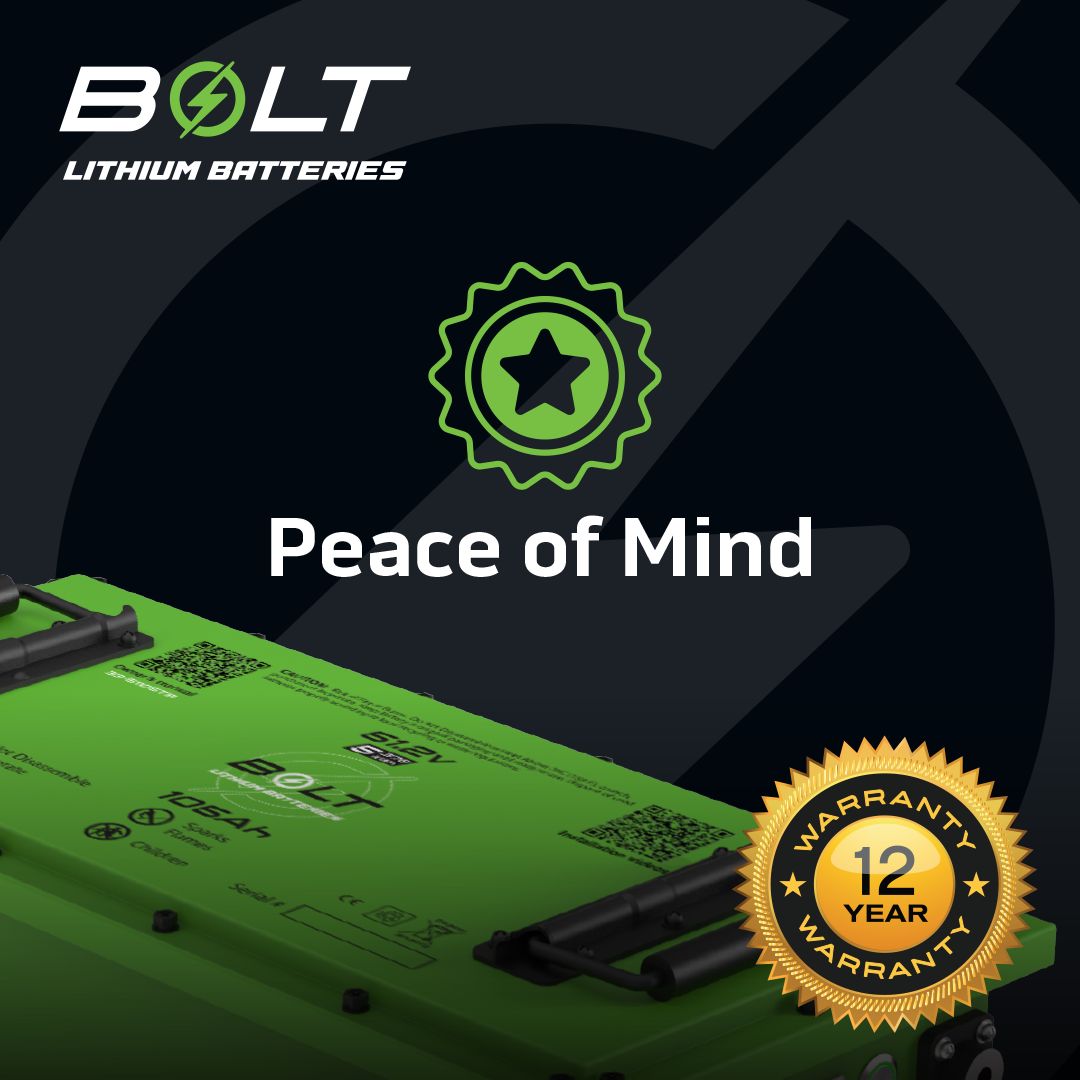 Bolt Lithium Battery 12 years Warranty