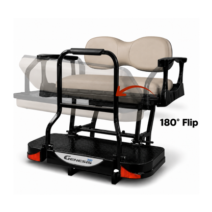 MadJax Genesis 300 Aluminum Rear Seat Kit for Club Car DS, Precedent, Tempo & Onward | Deluxe & Standard Cushions