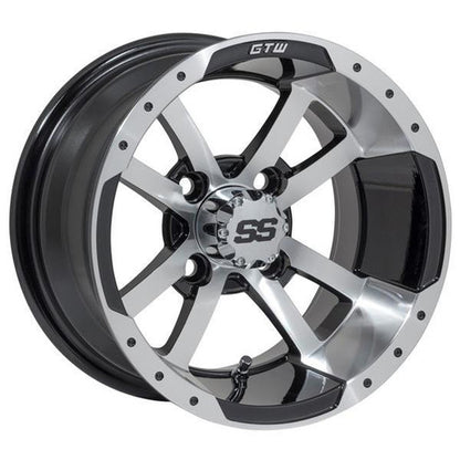 Gtw Storm Trooper 12x7 Machined Black Wheel