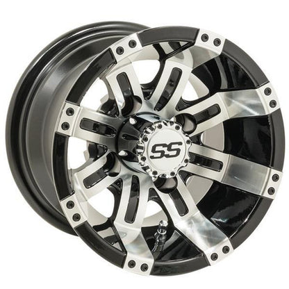 Gtw Tempest 10x7 Machined Black Wheel