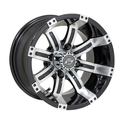 Gtw Tempest 12x7 Machined Black Wheel