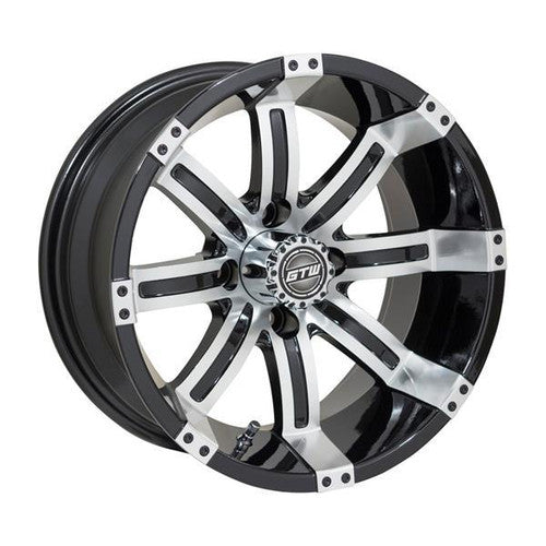 Gtw Tempest 14x7 Machined Black Wheel