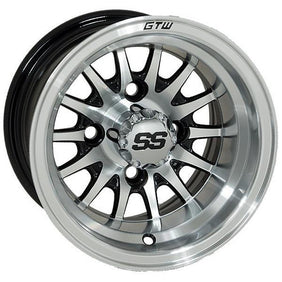 Gtw Medusa 10x7 Machined Black Wheel