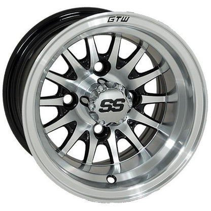 Gtw Medusa 10x7 Machined Black Wheel