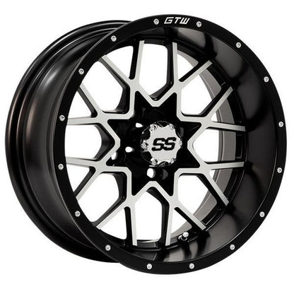 Vortex 2 Wheel, 14x7, Matte Black/Matte Machined