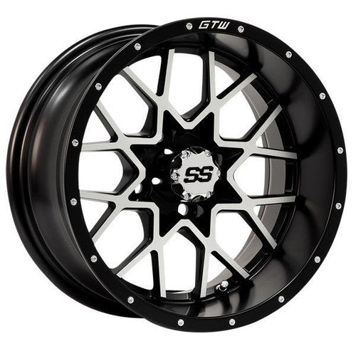 Vortex 2 Wheel, 14x7, Matte Black/Matte Machined