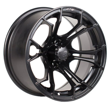 Spyder 14" Matte Black/Machined Finish with 22X10-14 Timberwolf Tire Set of 4