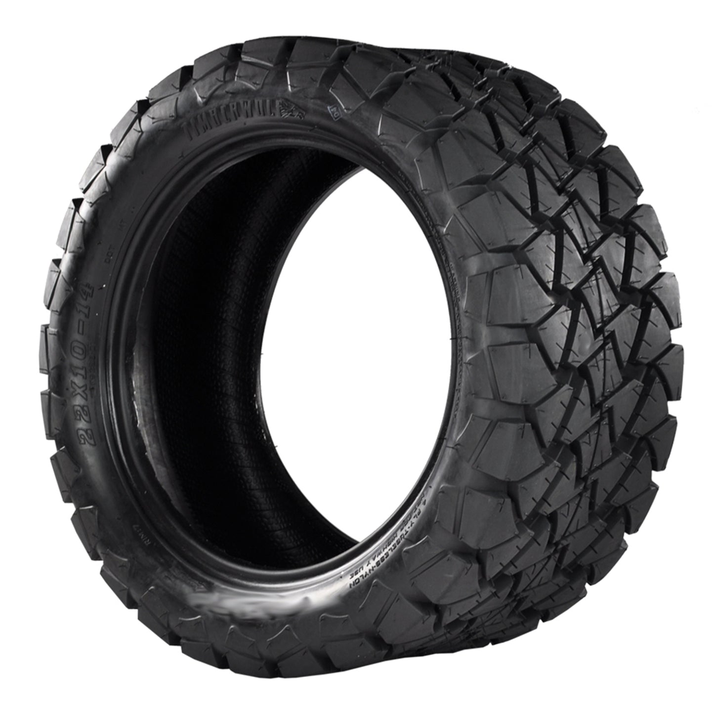 22x10x14 Timberwolf All-Terrain Tire , smooth ride 50% quieter than standard AT type tread design