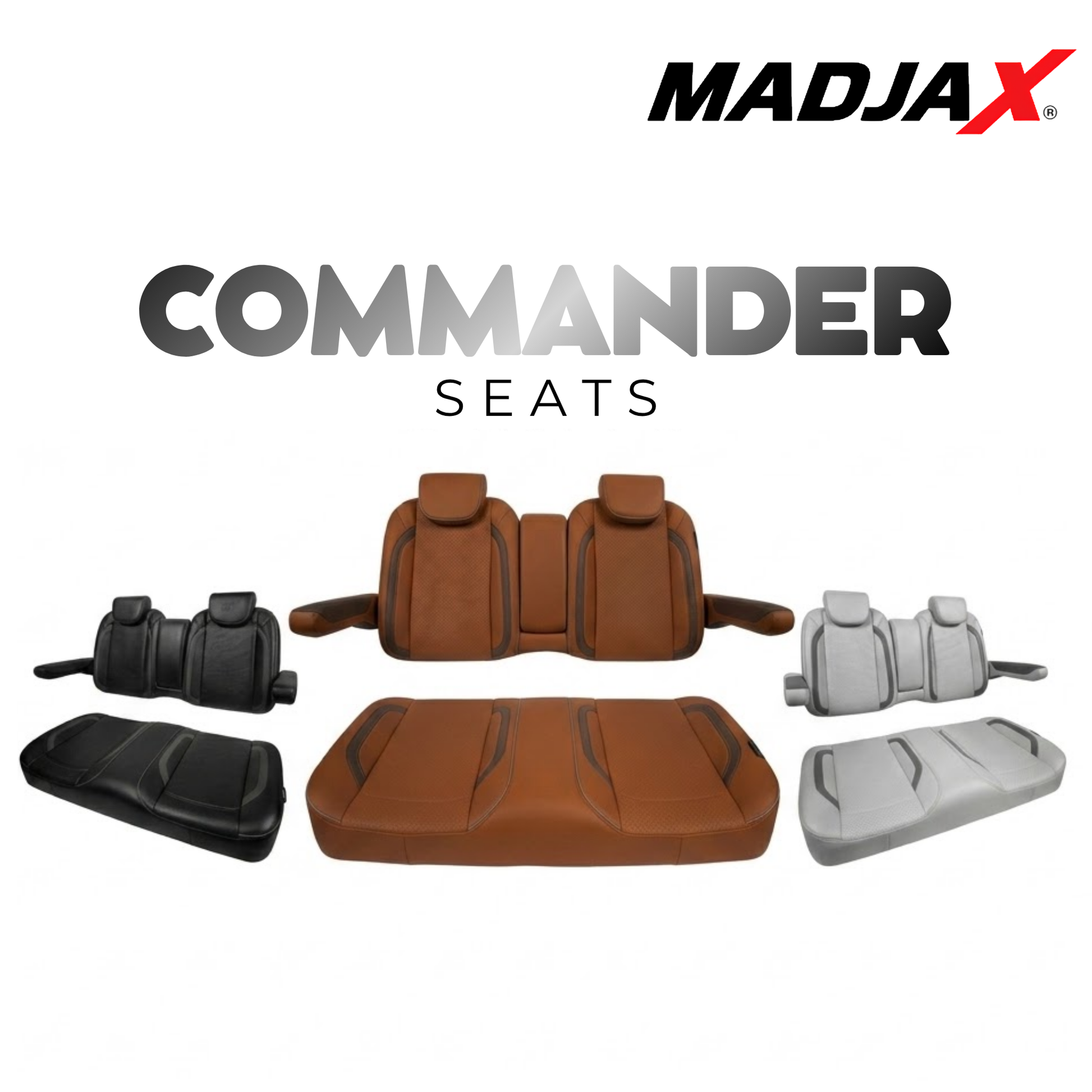 MadJax® Commander Front Seat Cushions – Club Car Precedent, Tempo & Onward