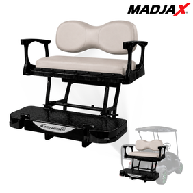 MadJax Genesis 250 Steel Rear Flip Seat Kit with Deluxe / Standard Cushions for Club Car DS, Precedent, Tempo & Onward