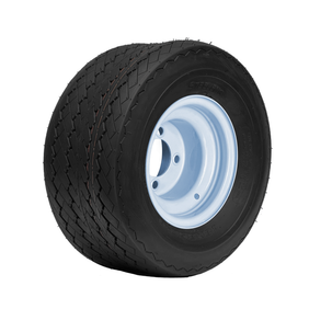 SGC 8” Steel Wheel – White / STEELENG 18”x8.5”-8” Sawtooth Tire