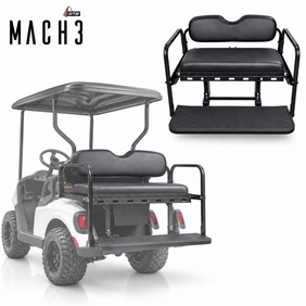 GTW Mach3 Rear Flip Seat for Club Car Precedent, Tempo & Onward