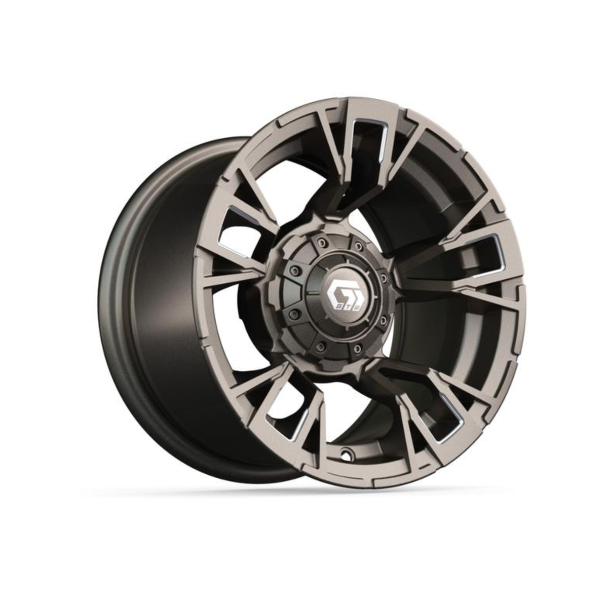 12” GTW Vandal Satin Bronze with Machined Accents Wheel