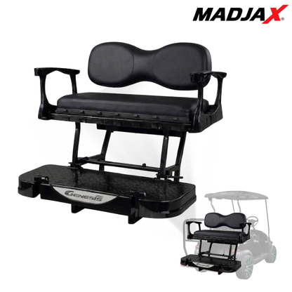 MadJax Genesis 250 Steel Rear Flip Seat Kits with Deluxe / Standard Cushions for EZGO TXT & RXV