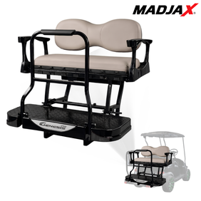 MadJax Genesis 250 Steel Rear Flip Seat Kits with Deluxe & Standard Cushions for Yamaha Drive G29 / Drive2