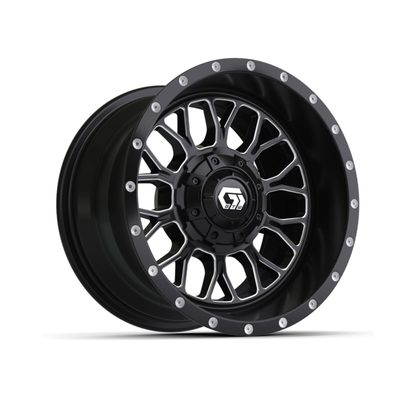 12" GTW Helix Black & Machined Wheel