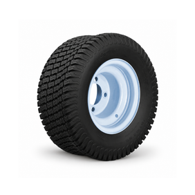 SGC 8” Steel Wheel – White / STEELENG 18”x8.5”-8” Turf Tire