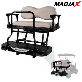 MadJax Genesis 250 Steel Rear Flip Seat Kits with Deluxe / Standard Cushions for EZGO TXT & RXV