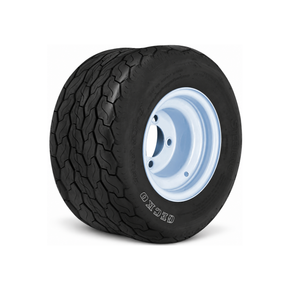 SGC 8” Steel Wheel – White / STEELENG 18”x8.5”-8” GECKO Street Tire (White Letter Version)