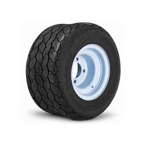 SGC 8” Steel Wheel – White / STEELENG 18”x8.5”-8” GECKO Street Tire