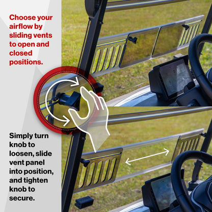 RedDot Denago Rover XL Tinted Vented Folding Windshield