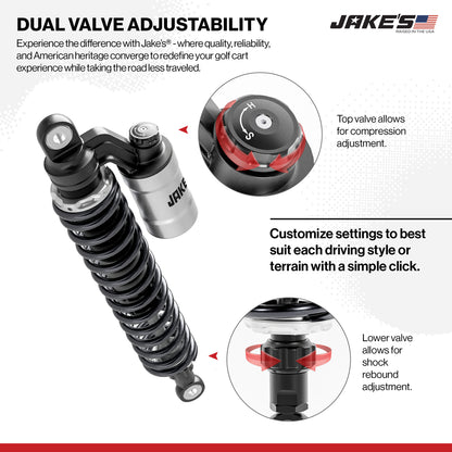 Jakes Club Car Precedent/Onward/Tempo Long Travel w/Updated External Reservoir Shocks (Years 2004-Up)