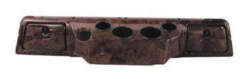 Club Car DS Red Hawk Custom Dash – Woodgrain – wood grain dash, front view
