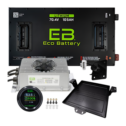 Eco Battery 70V - 105Ah Lithium Battery Bundle - Choose Cart Model