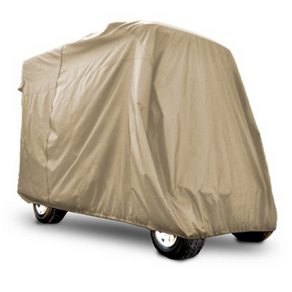 Red Dot 120" + Golf Cart Storage Cover Beige for Extended Carts