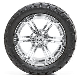 14 GTW Specter Chrome Wheels with 22 Timberwolf Mud Tires  Set of 4