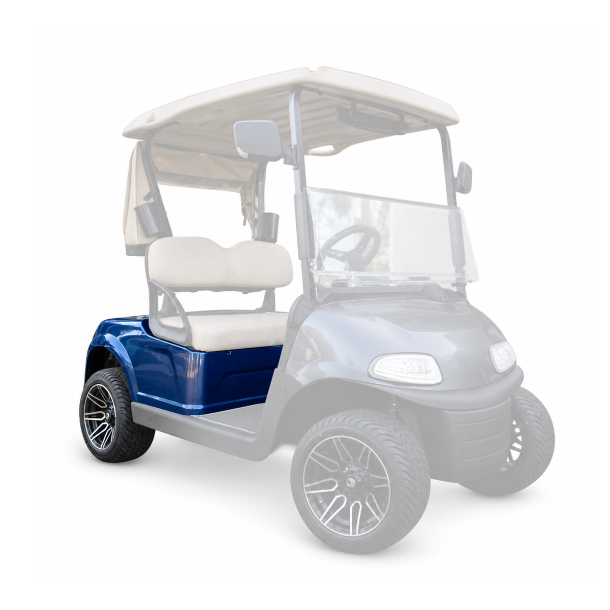 EZGO RXV OEM-Style Front Cowl & Rear Body Kit (2008–2023)