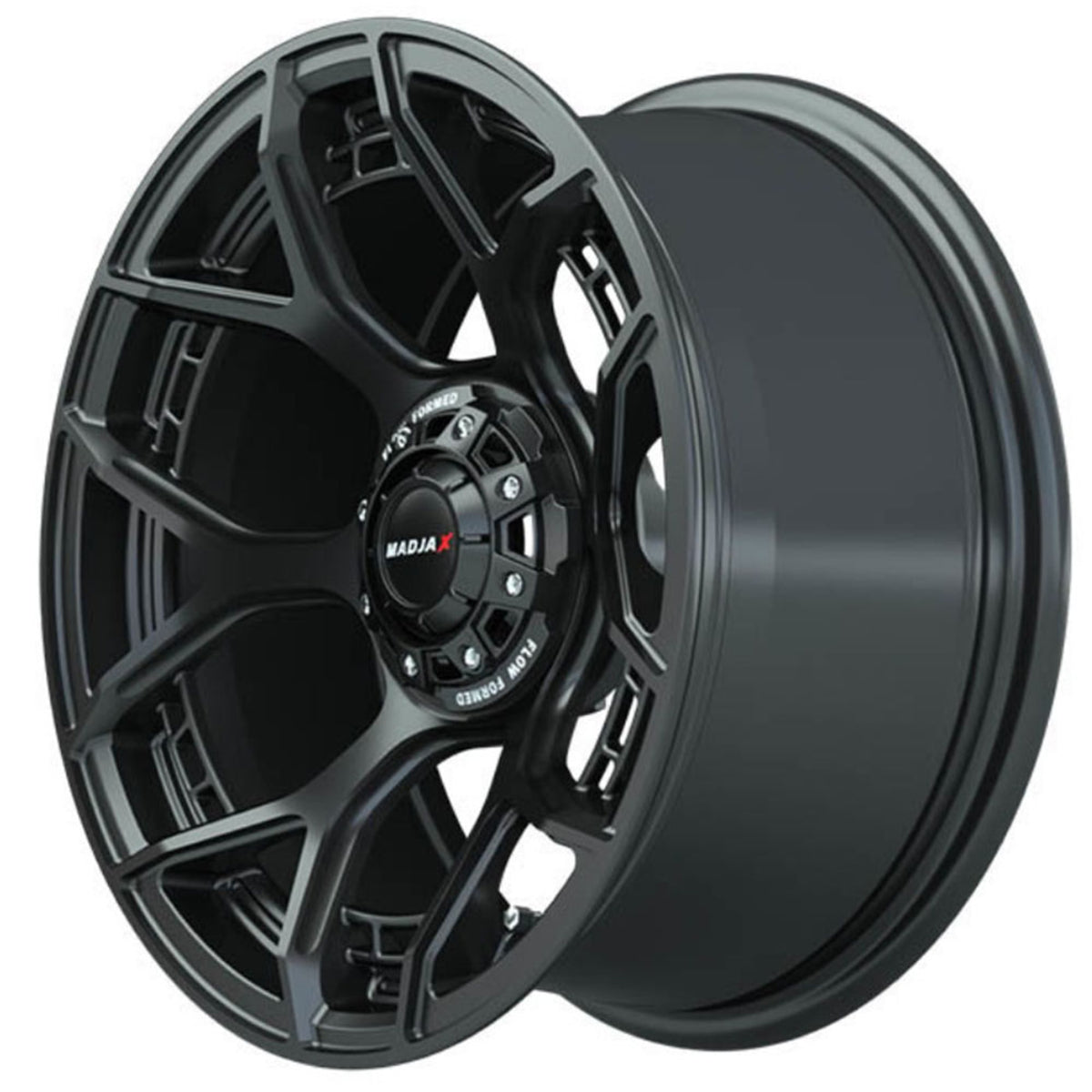 Set of (4) 15" MadJax® Flow Form Evolution Matte Black Wheels with GTW® Fusion GTR Street Tires