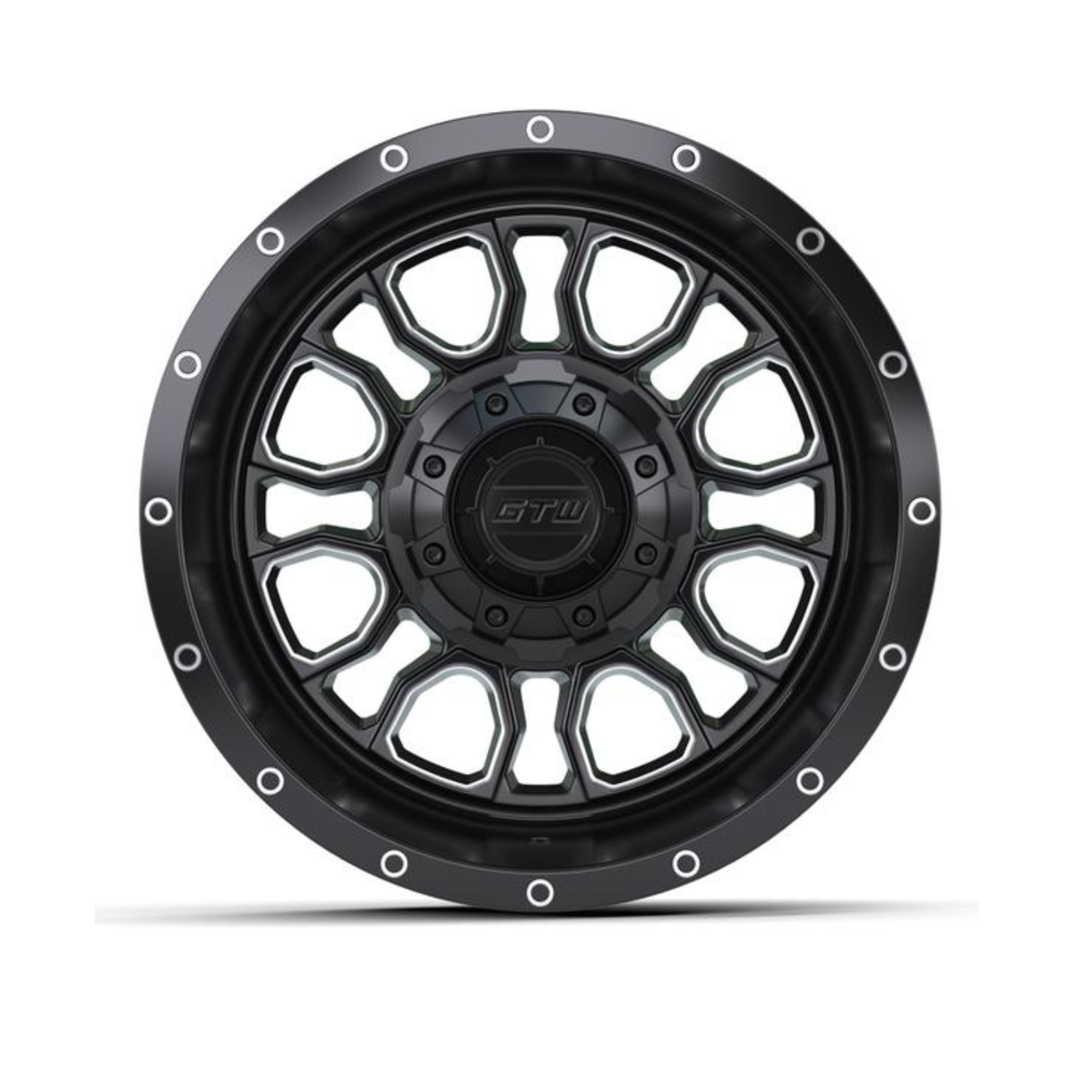 12” GTW Volt Black & Machined Wheel