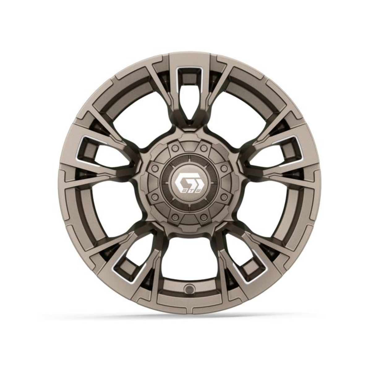 12” GTW Vandal Satin Bronze with Machined Accents Wheel