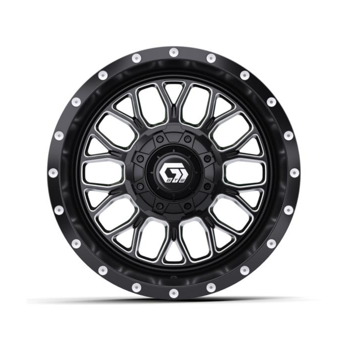 12" GTW Helix Black & Machined Wheel