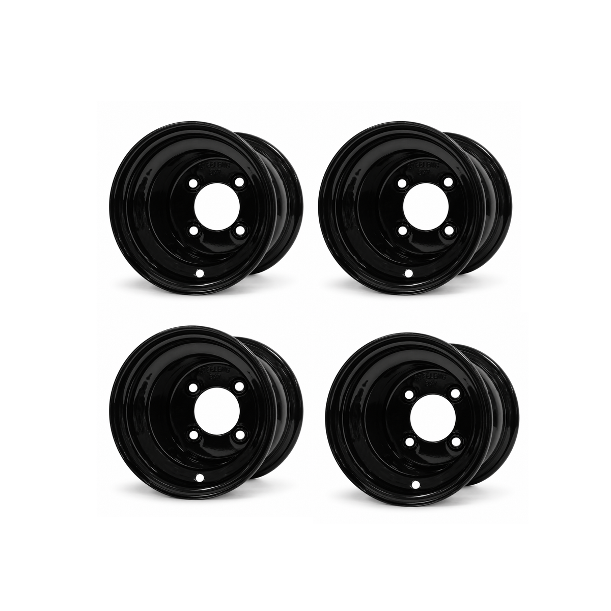 SGC 8” Steel Wheel – Black / STEELENG 22”x11”-8” All Terrain Tire