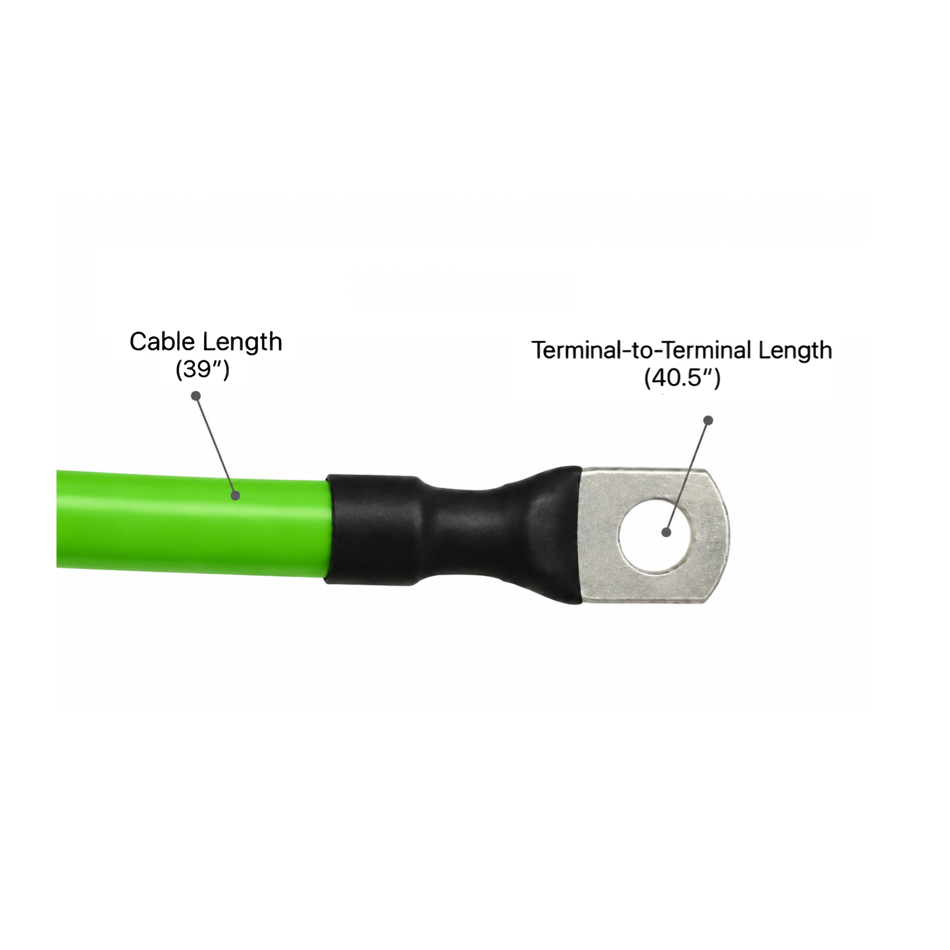 Heavy Duty 2G Battery Cables for Golf Cart - Lithium Batteries