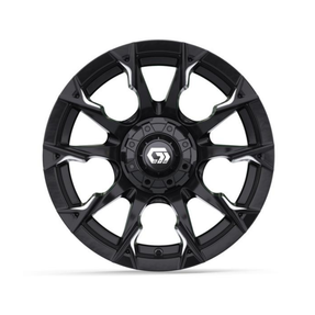 15” GTW® Diablo Gloss Black with Machined Accents Wheel
